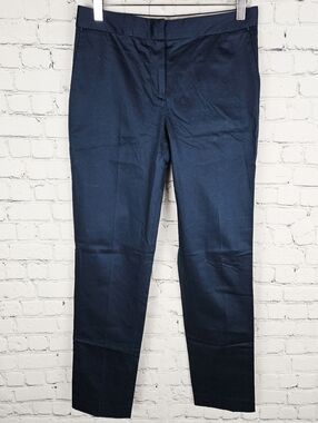 MASSIMO DUTTI | slim straight stretch flat front dress career pants